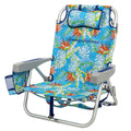Tommy Bahama 2 Pack Backpack Beach Chair 5 Position Chair, Including Lay Flat (Floral)
