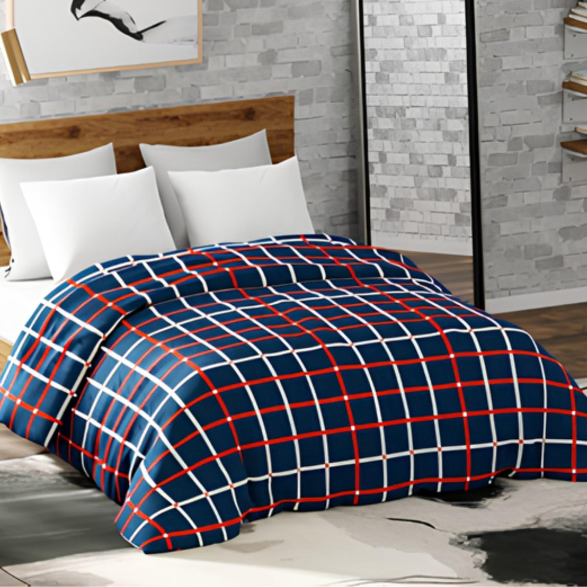 haus & kinder Flannel Blankets 450 GSM Reversible Blankets for Extra Warm, AC Room, Kids, Adults | Soft Microfiber Single Blanke
