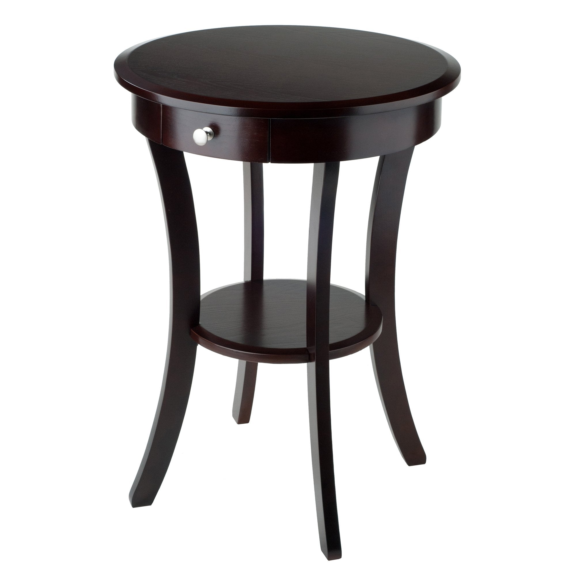 Winsome Wood Sasha Accent Table, Cappuccino(color may slightly vary), 20 in x 20 in x 27 in