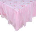 Lelva Dust Ruffled Bed Skirts King Size Wrap Around Lace Bed Ruffle With Platform 18 Inch Deep Drop Cotton Floral Girls Bed Shee