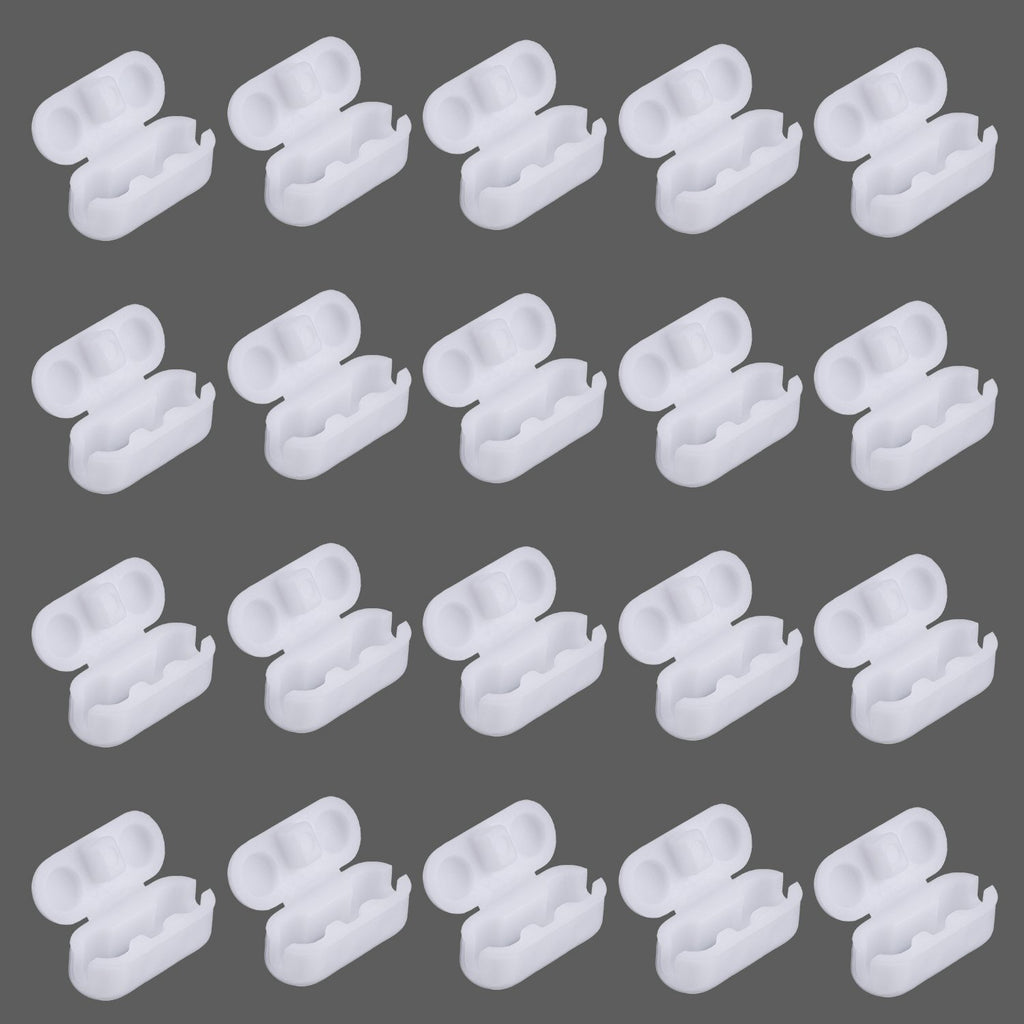 20 Pack Replacement Vertical Roman Roller Blind Ball Chain Cord Connector Clips (Plastic A)