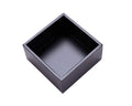 Sansnow Bamboo Organizer Box For Accessories Cosmetic Small Square Drawer Organizer Boxes, Black 4'*4'