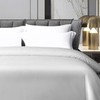Ntbay 2 Pack 500 Thread Count 100% Egyptian Cotton Queen Pillow Shams, Super Soft And Breathable Oxford Pillowcases For Bed, 20X30 Inches, White