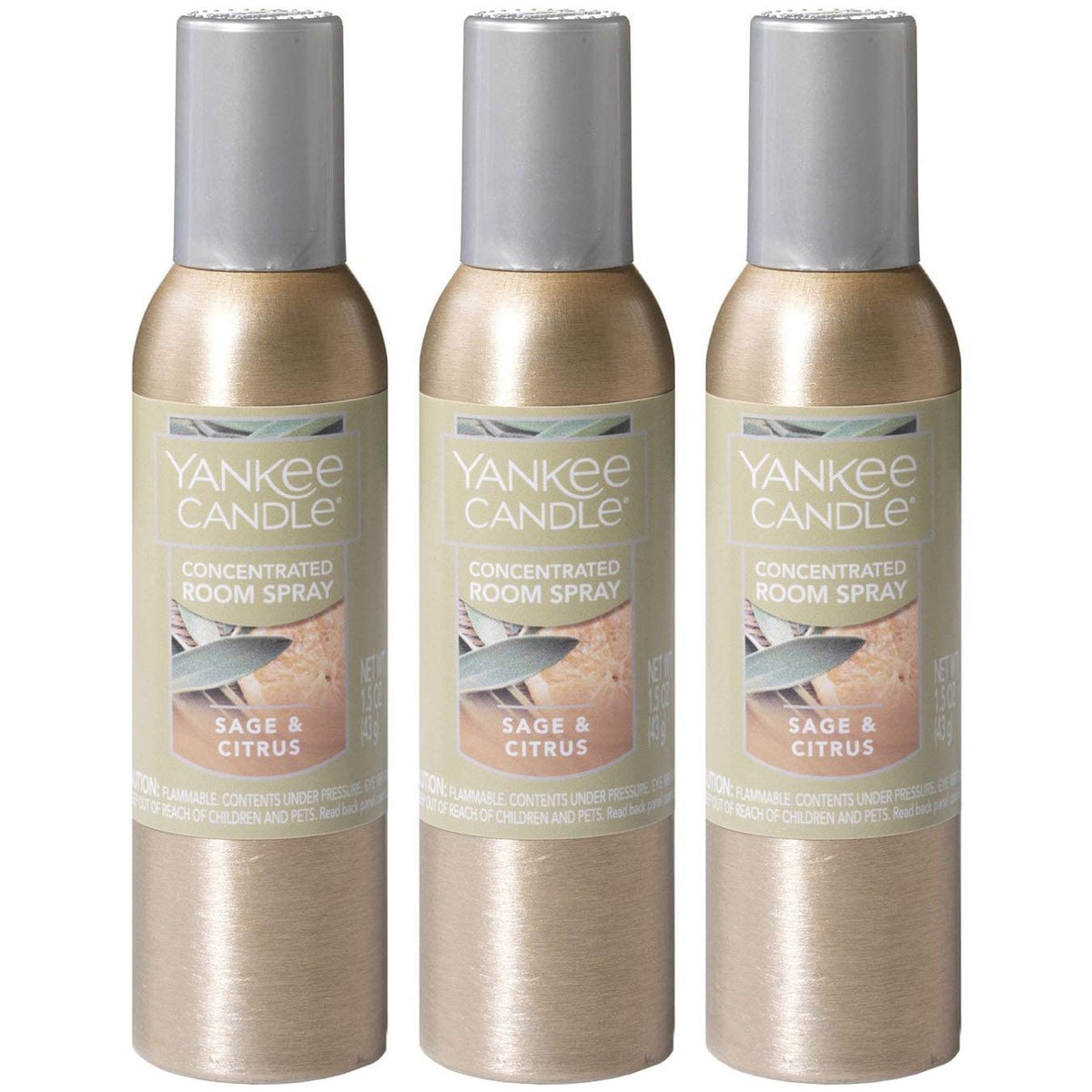 Yankee Candle Concentrated Room Spray 3-Pack (Sage & Citrus)