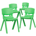 Set of 4 Plastic School Chairs