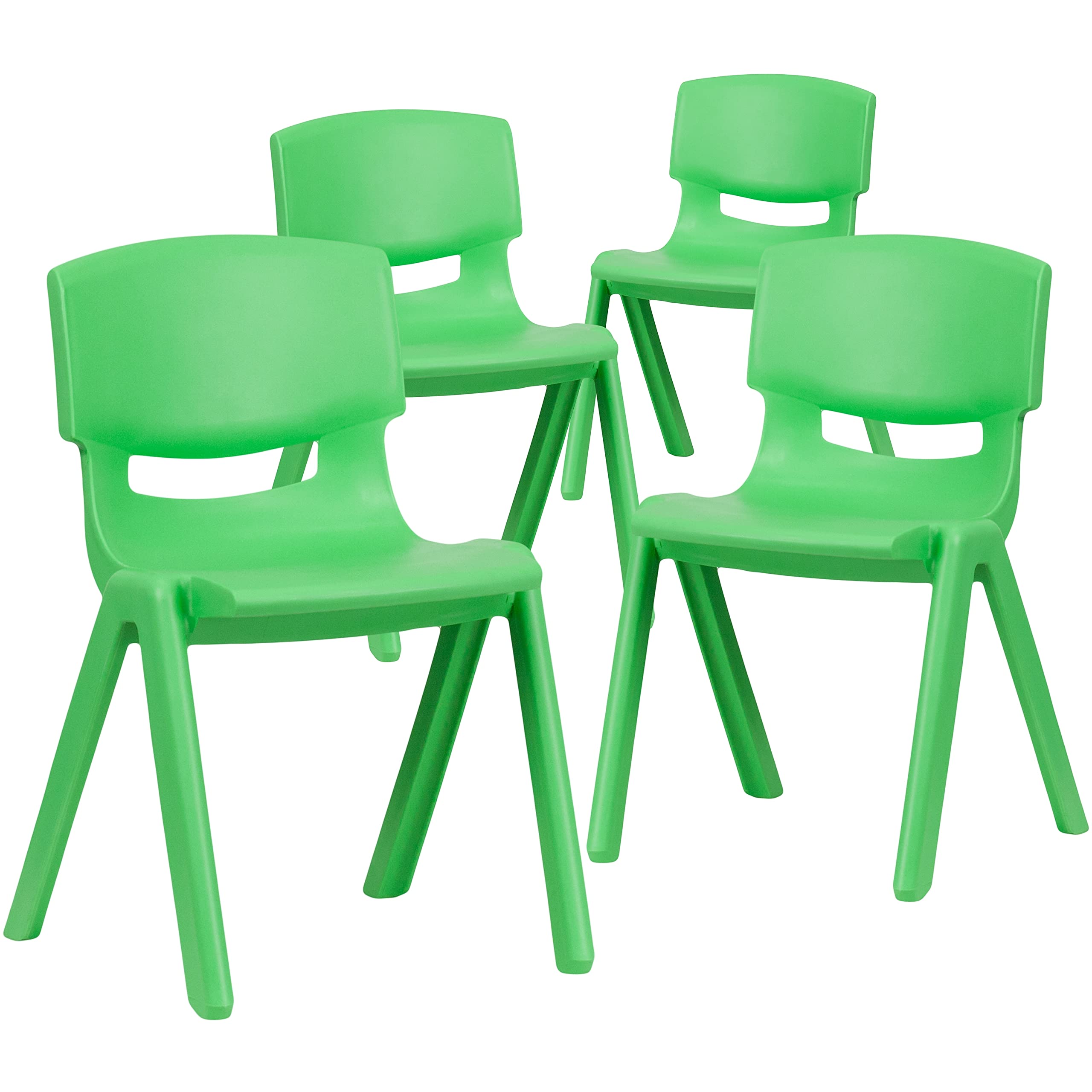 Set of 4 Plastic School Chairs