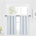 RYB HOME Half Window Curtains for Kids Nursery, Privacy Room Darkening Curtain Tiers for Window Heavyt Duty Short Drapes for Bat
