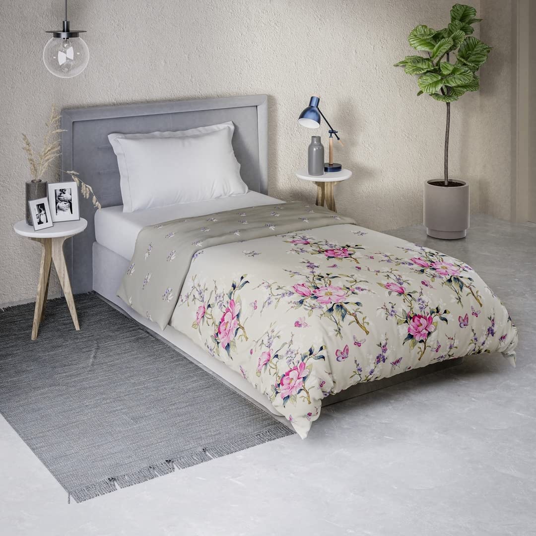 Ddecor  Polycotton, 1 Single Comforter, Grey