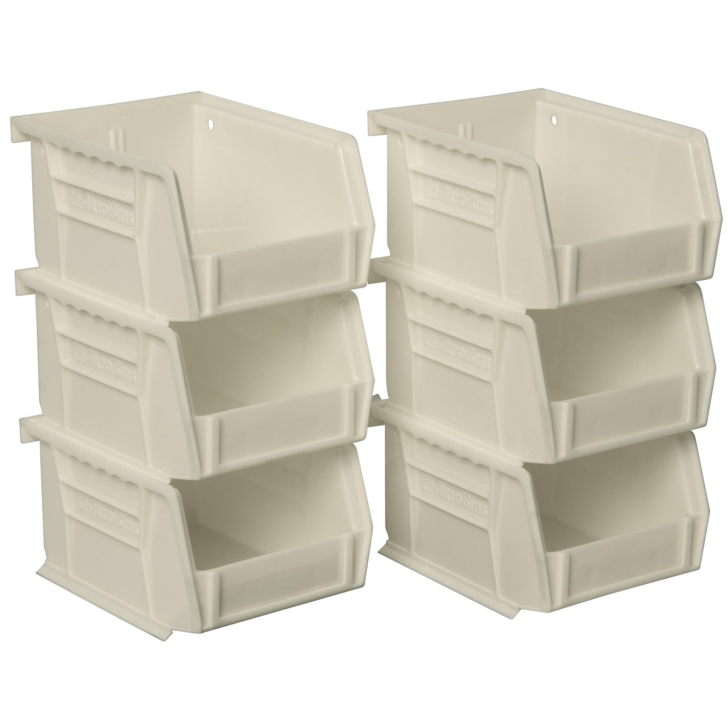 Akro-Mils 08212 AkroBins Plastic Storage Bins, Space-Saving Stackable Bins to use for Garage Organization Bins, Pantry Organizat