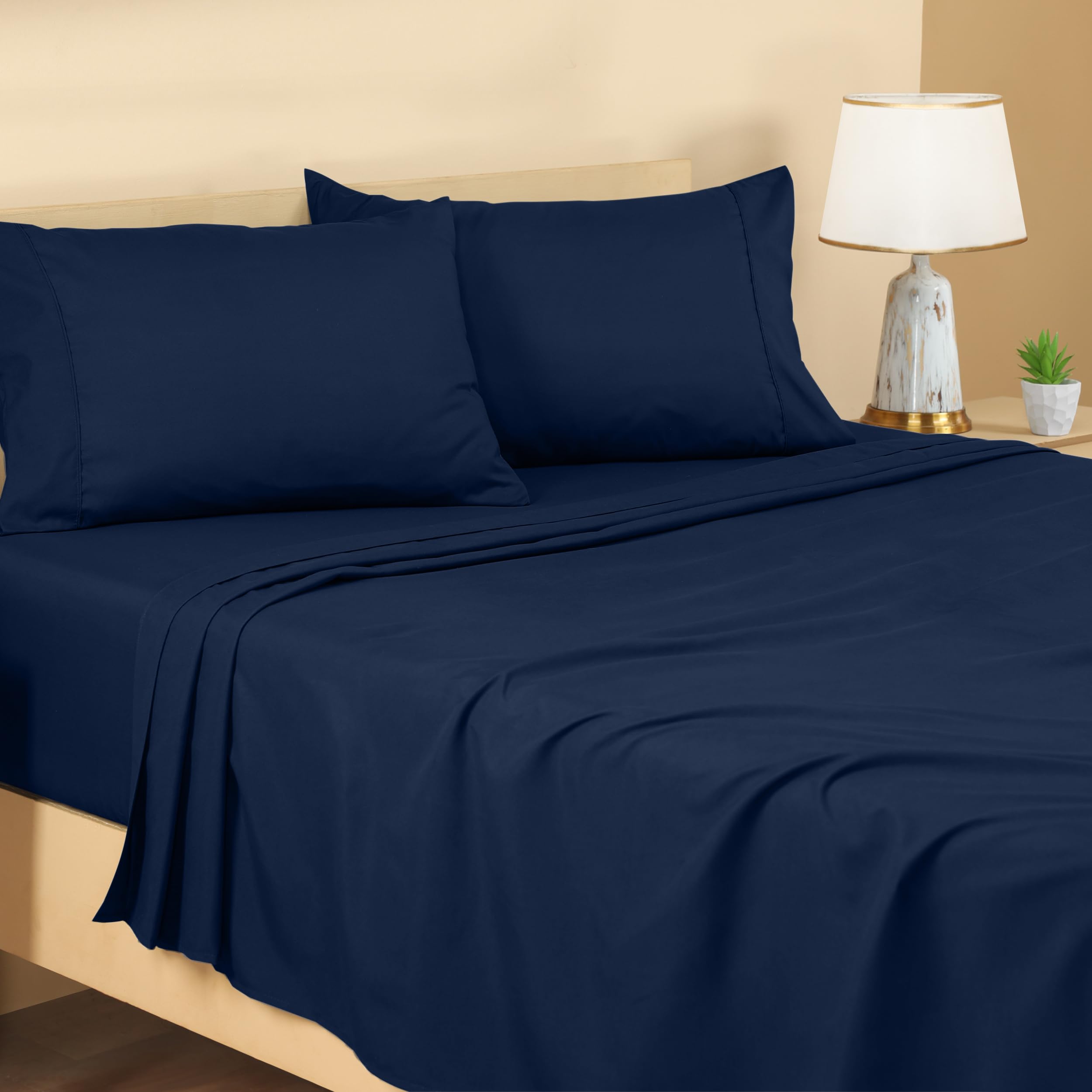 Utopia Bedding King Sheet Set - Brushed Microfiber - Soft Bed Sheets For King Size Bed - Luxury Bedding Sheets With Fitted Sheet