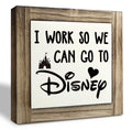 XJCUG Inspirational Wood Signs, Box Wood Plaques Desk D  cor, Decorative Plaques and Signs, Rustic Office Decor Art, Motivationa