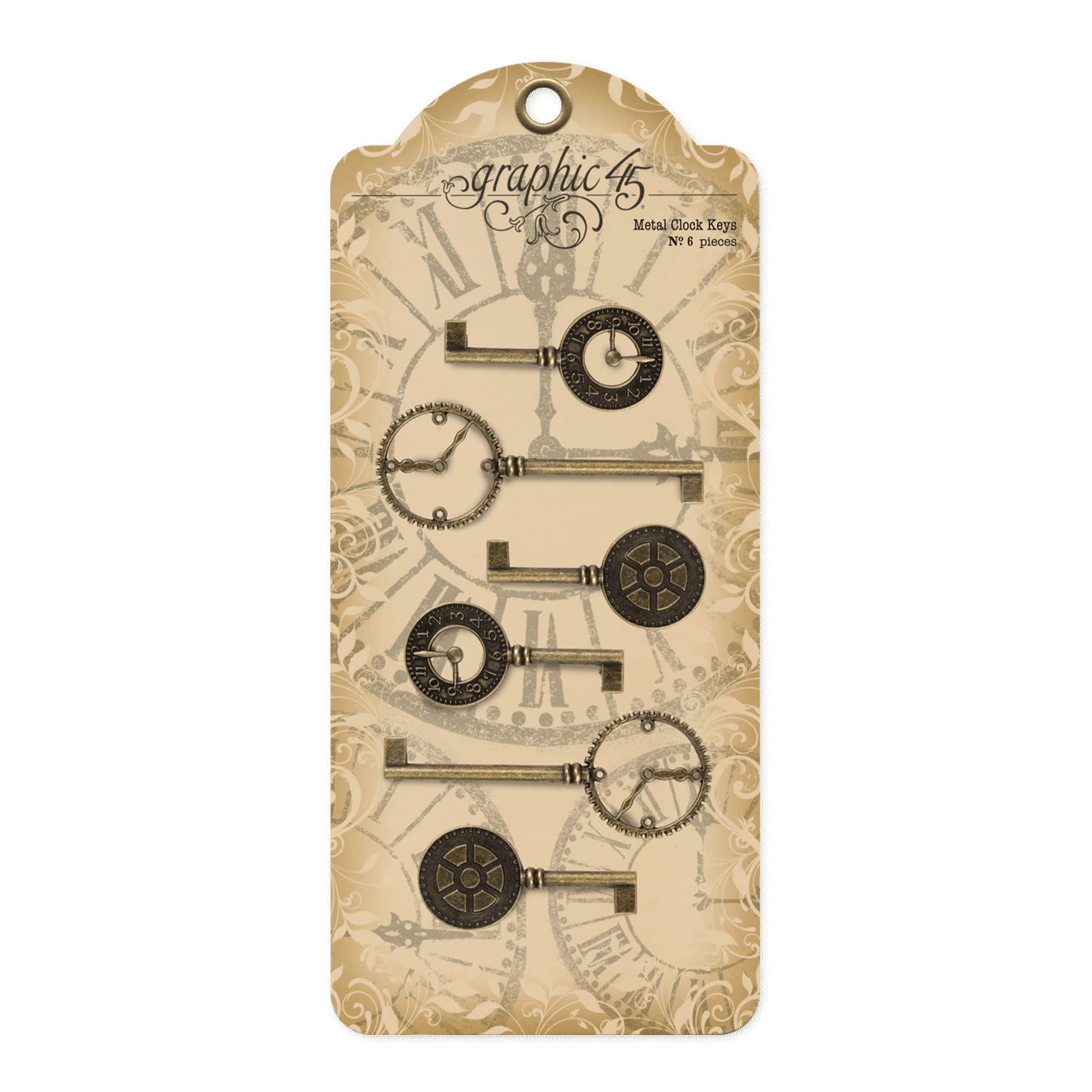 Graphic 45 Metal Clock Keys