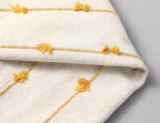 Nuyecy Set Of 2 Boho Throw Pillow Covers 26X26,Beige Yellow Neutral Couch Pillow Case With Tassel Fringe Decorative,Modern Accen