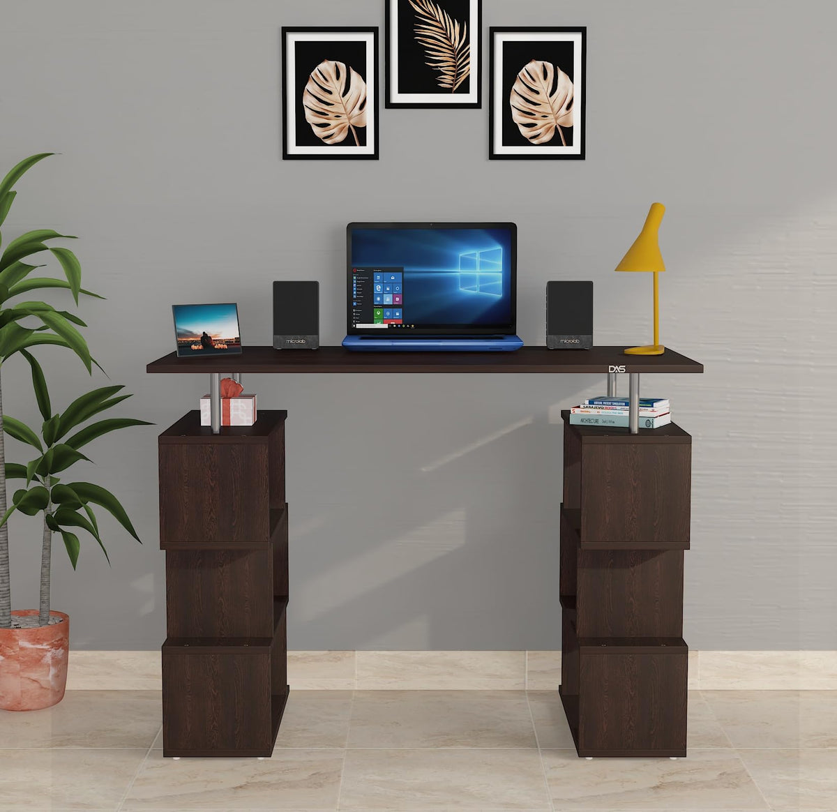 Das Harvel Engineered Wood Table, Computer, Laptop, Office Desk Study & Computer Table And Office Desk (Colur Flowery Wenge Fini