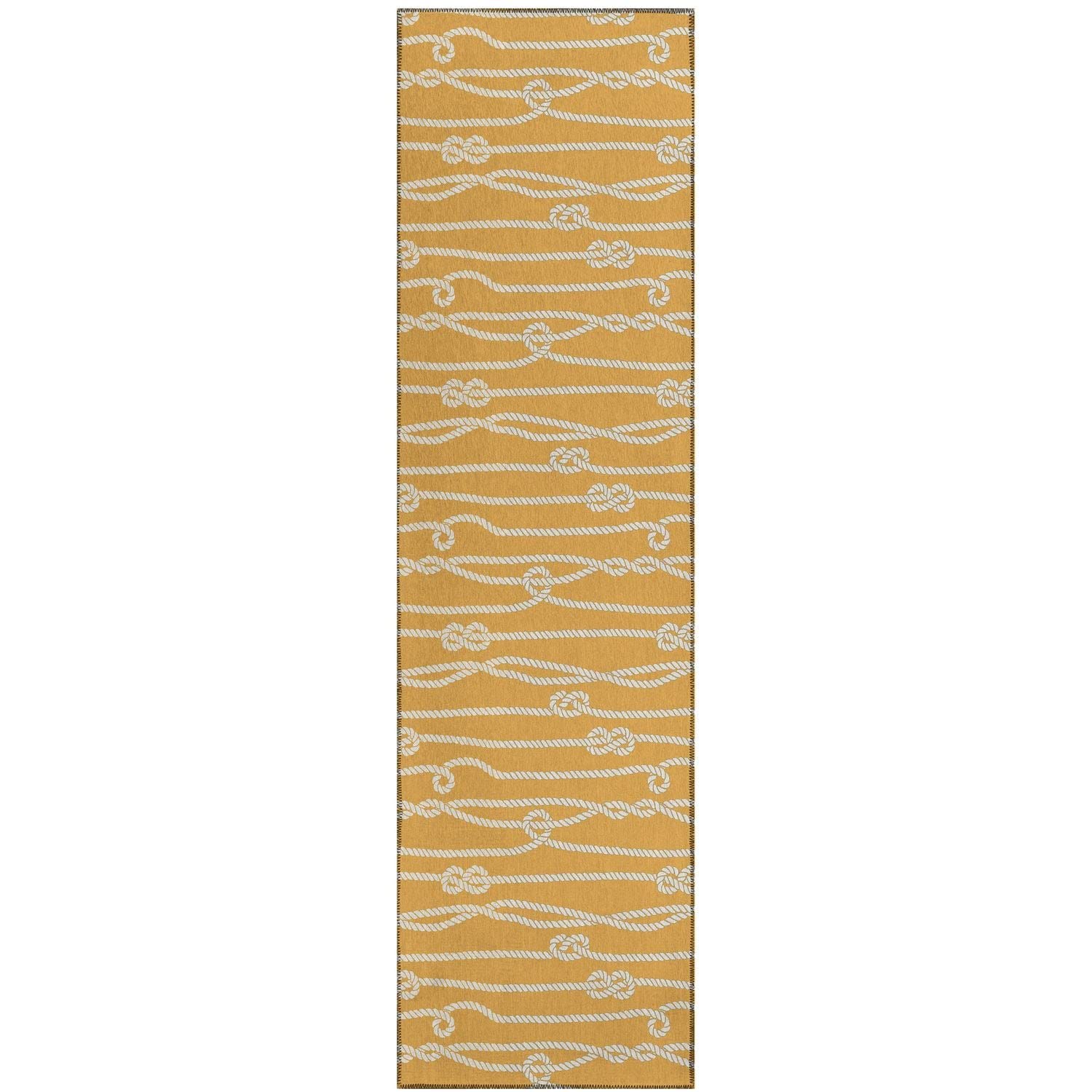 Harbor Ha7 Gold Coastal Rug Runner 2' 3" X 7 ' 6"
