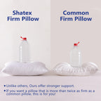 Shatex Extra Firm Pillow Queen Size 28 X 20 Inch, Bed Pillow With Adjustable Insert Provides Stronger Support - For Back, Stomac