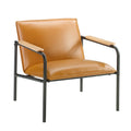 Sauder Boulevard Caf Lounge Chair, Metal Camel Finish