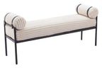 Zuo Barrow Bench Cream