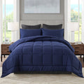 Downcool Queen Comforter Set -All Season Bedding Comforters Sets With 2 Pillow Cases -3 Pieces Bedding Sets Queen -Down Alternat
