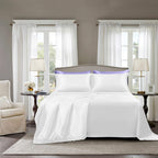 Golal Satin Sheets King Size - 4 Pieces Luxury Silky Soft Bed Sheets, Wrinkle-Free White Satin Silk Sheet Set With 1 Deep Pocket Fitted Sheet, 1 Flat Sheet, 2 Pillow Cases