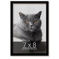 wallsthatspeak 7x8 Black Picture Frame for Puzzles Posters Photos or Artwork