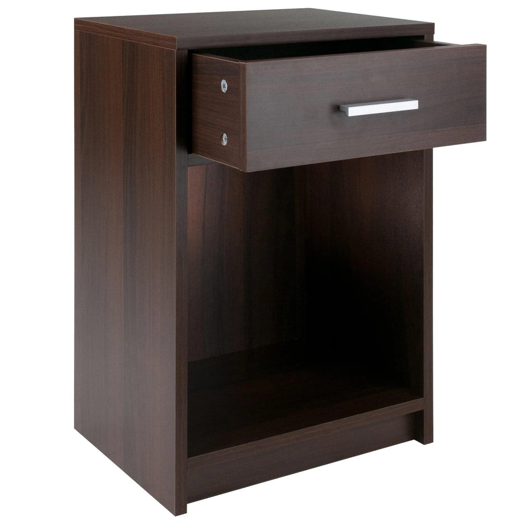 Winsome Wood Rennick Accent Table, Cocoa 15.75 x 12.48 x 23.62