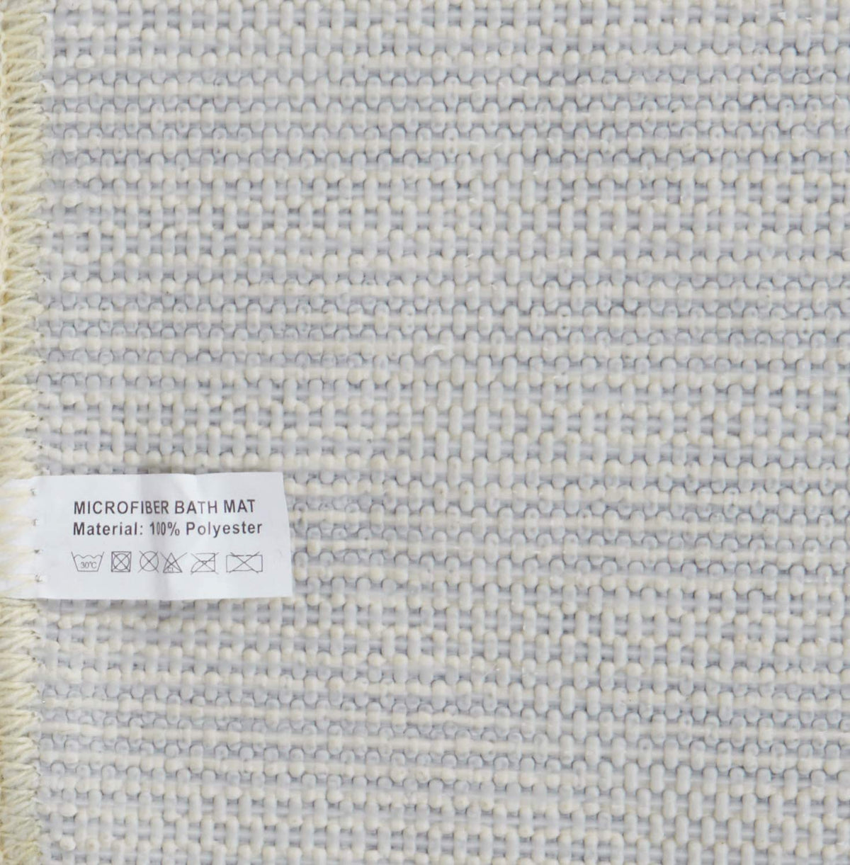 Tache 31 X 48 Inches Solid French Vanilla Ivory Thin Floor Bathroom Bath All Area Doormat Kitchen Rug Mat