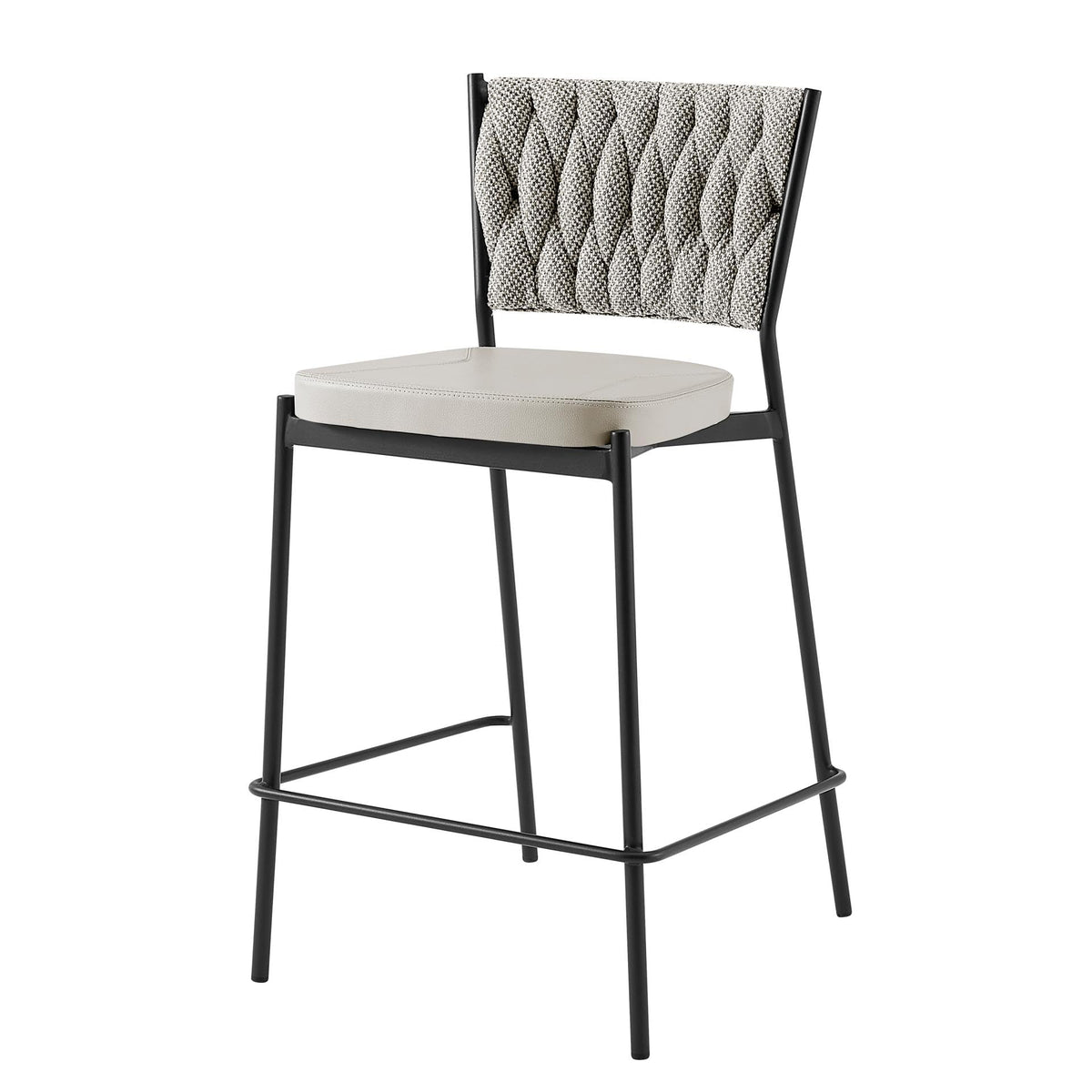 New Pacific Direct Leander Fabric/Pu Counter Stool, (Set Of 4)