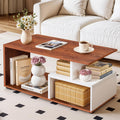 About Space Coffee Table  Portable Wooden Centre Table With Storage & Open Rack  Diy Furniture  Sofa Tea Poyee For Living Roo