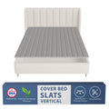 Greaton, 0.75-Inch Vertical Wooden Bunkie Board/Bed Slats, King, Grey