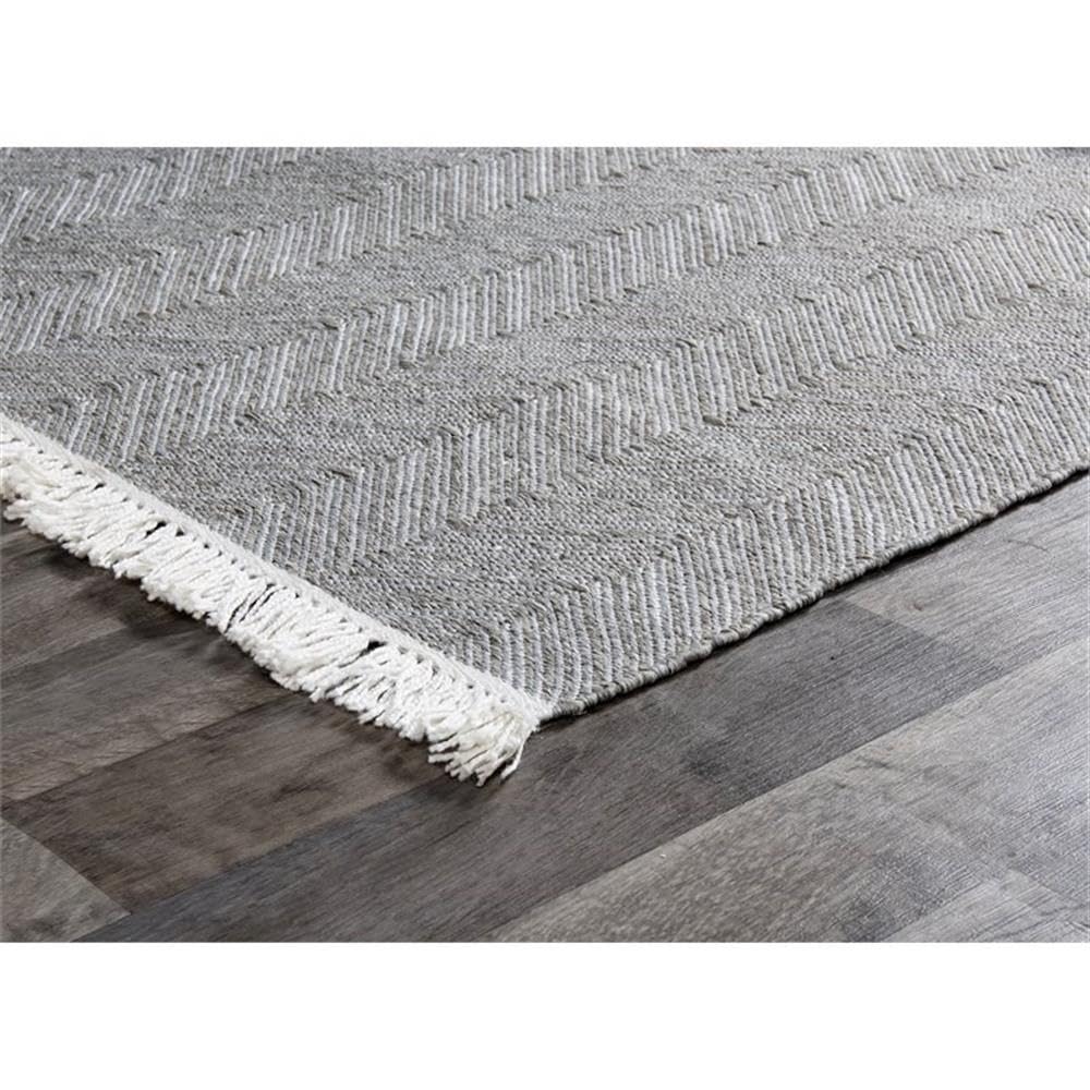 Kosas Home Miller Area Rug, Bedroom, Kitchen Living Room, 5' X 8', Stone Gray