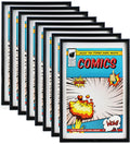 Comic Book Frame, 8 Pack, UV Protection,White Mat, Fits Current Comics up to 6 3/4'' x 10 1/4'', Wall or Tabletop Display,Spring