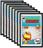 Comic Book Frame, 8 Pack, UV Protection,White Mat, Fits Current Comics up to 6 3/4'' x 10 1/4'', Wall or Tabletop Display,Spring