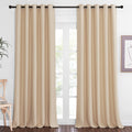 NICETOWN Blackout Sliding Glass Door Curtain 110 inch Length, Grommet Thermal Curtain Room Darkening Window Treatment for Bedroo