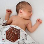 5 Inch Birth Announcement Sign For Hospital Cherry Newborn Announcement Sign Wooden Baby Name Sign With White Paint Marker Pen R