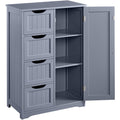 Costoffs Kitchen Bathroom Cabinet Modern Storage Unit Free Standing Sideboard Gray