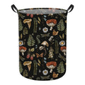 ABUIFDK Cute Laundry Basket, Large Round Collapsible Canvas Hamper with Sturdy Handles, Foldable Storage Bin for Clothes, Blanke