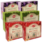 Lavender Patchouli Rose Incense Cones & Holder Bundle Variety Pack From Hem Trumiri Insense Insence