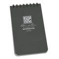 Rite In The Rain Weatherproof Top Spiral Notebook, 3' X 5', Gray Cover, Universal Pattern, 6 Pack (No. 835L6)