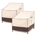 F&J Outdoors Waterproof UV Resistant Patio Dining/Adirondack Chair Cover, 28 W x 30 D x 36 H, 2Pack