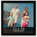 wallsthatspeak 10x10 Black Picture Frame for Puzzles Posters Photos or Artwork