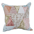 Blazing Needles Square Polyester Jacquard Throw Pillow, 17", Kandafrt Blush