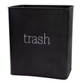 AuldHome White Enamel Trash Can, Rustic Farmhouse Wastebasket for Bathroom, Bedroom, or Office