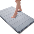 MYZON Soft Non Slip Memory Foam Bath mat, Water Absorbent mats for Bathroom Kitchen, Comfortable Washable Door mat for Home Entr
