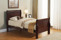 Alpine Furniture Louis Philippe II Sleigh Bed, Twin Size