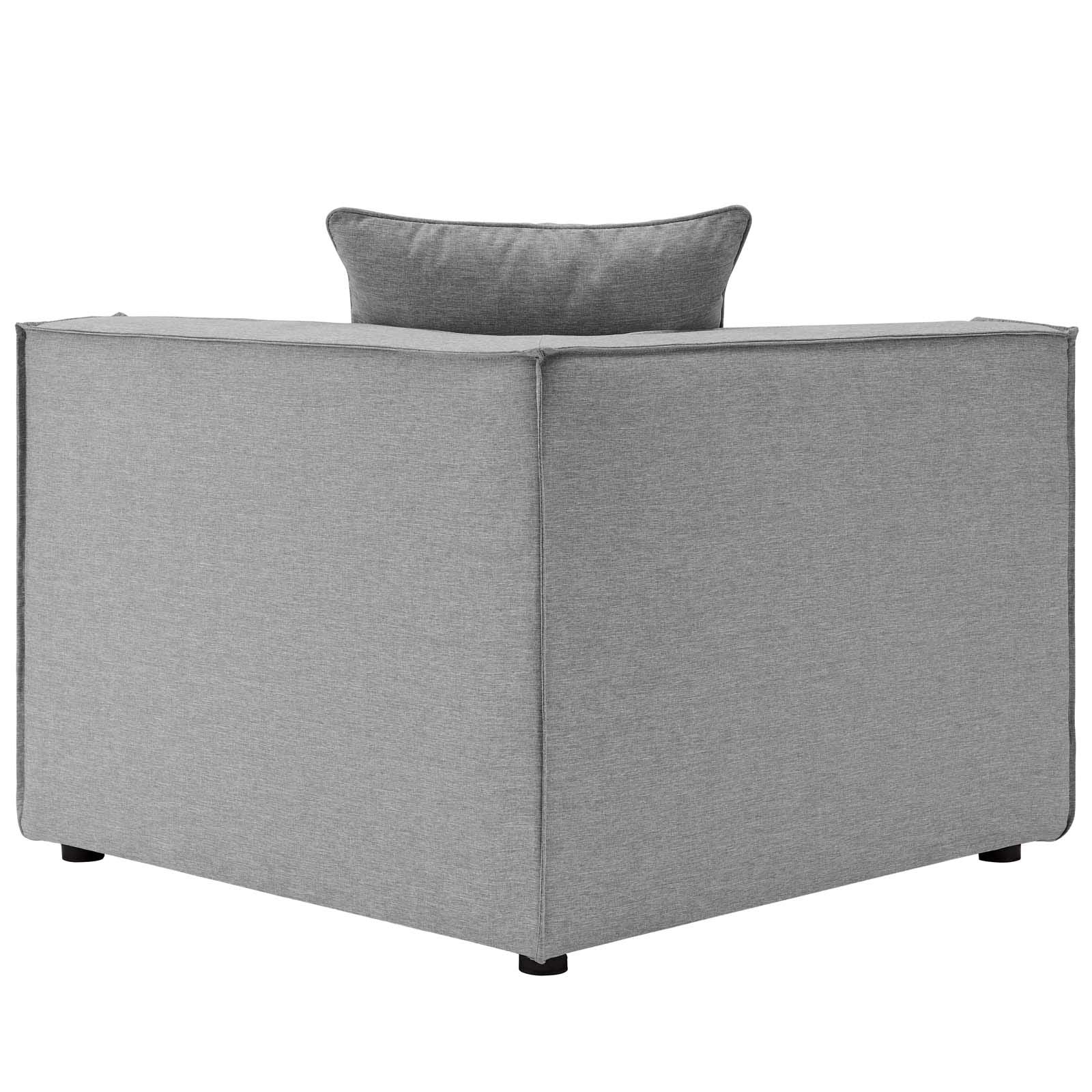 Modway Eei-4210-Gry Saybrook Patio Corner Chair In Gray 34.5 X 34.5 X 25.5