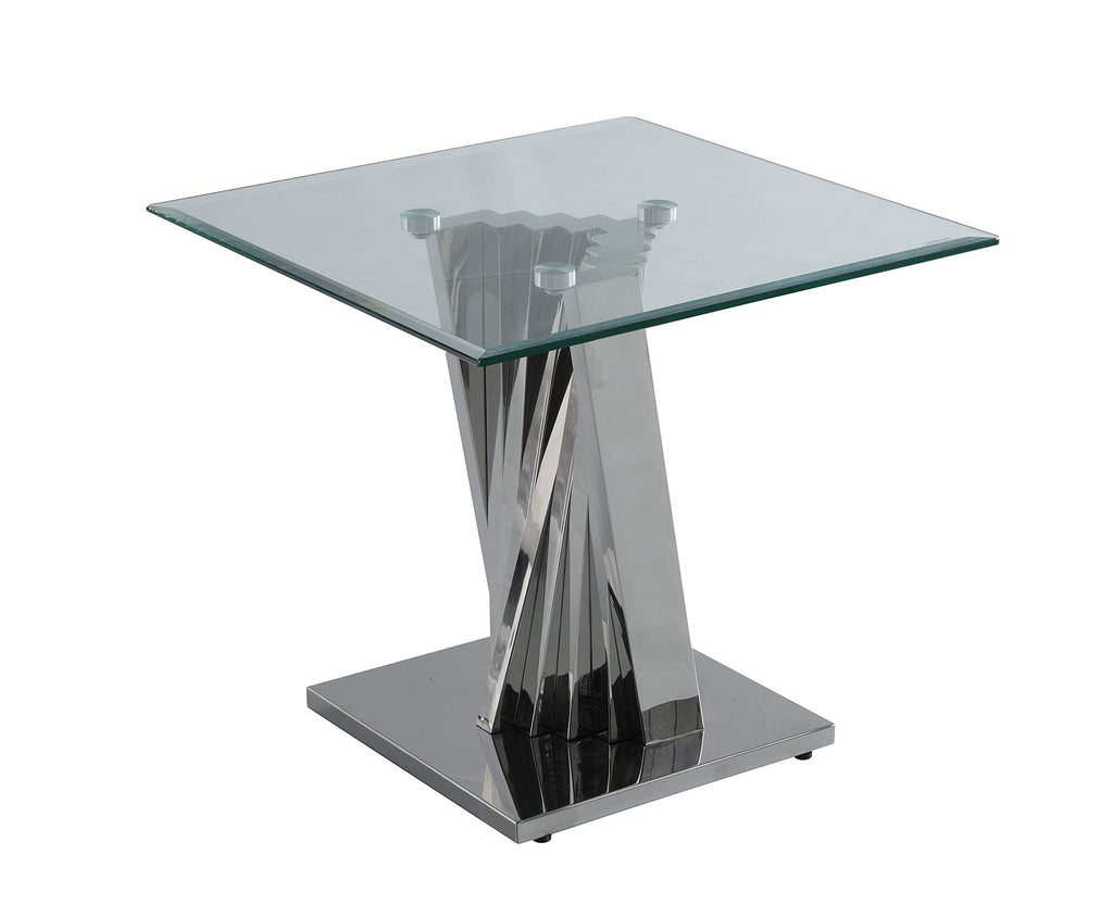 Best Quality Furniture CT01-02 Coffee Table Set, Silver