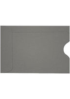 Luxpaper Credit Card Sleeves | 2 3/8' X 3 1/2' | Smoke Gray | 80Lb. Text | 50 Qty