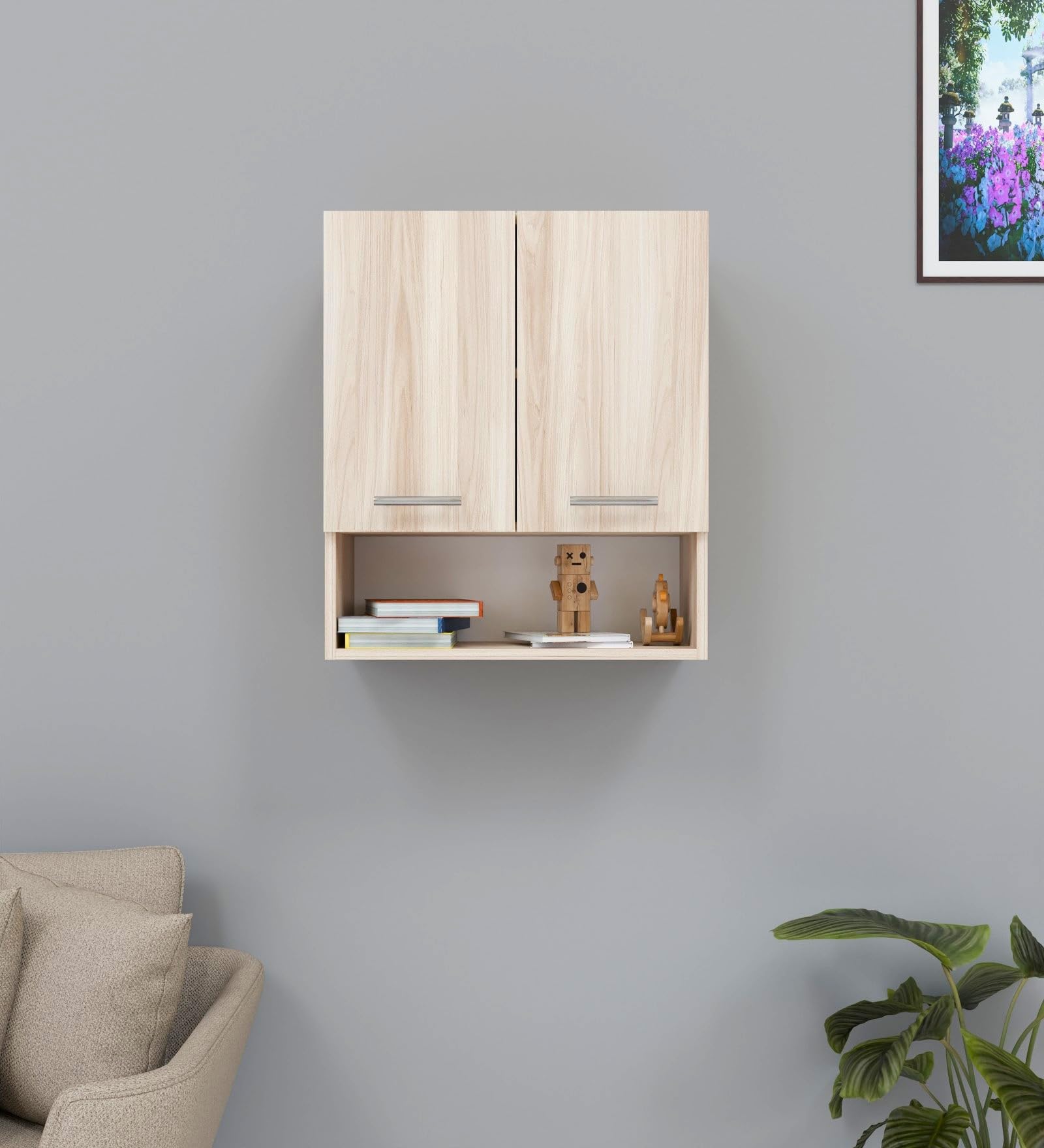 Spyder Craft Matte Finish Ea127 Wall Mounted Kitchen Cabinet MultiPurpose Cabinet For Kitchen Pantry And Bathroom Organizer Col