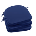 Outdoor Chair Cushions Set Of 4: Waterproof & Fade Resistant Patio Furniture Cushions - 18.5 X 16 X 2 Inch Non Slip Round Corner